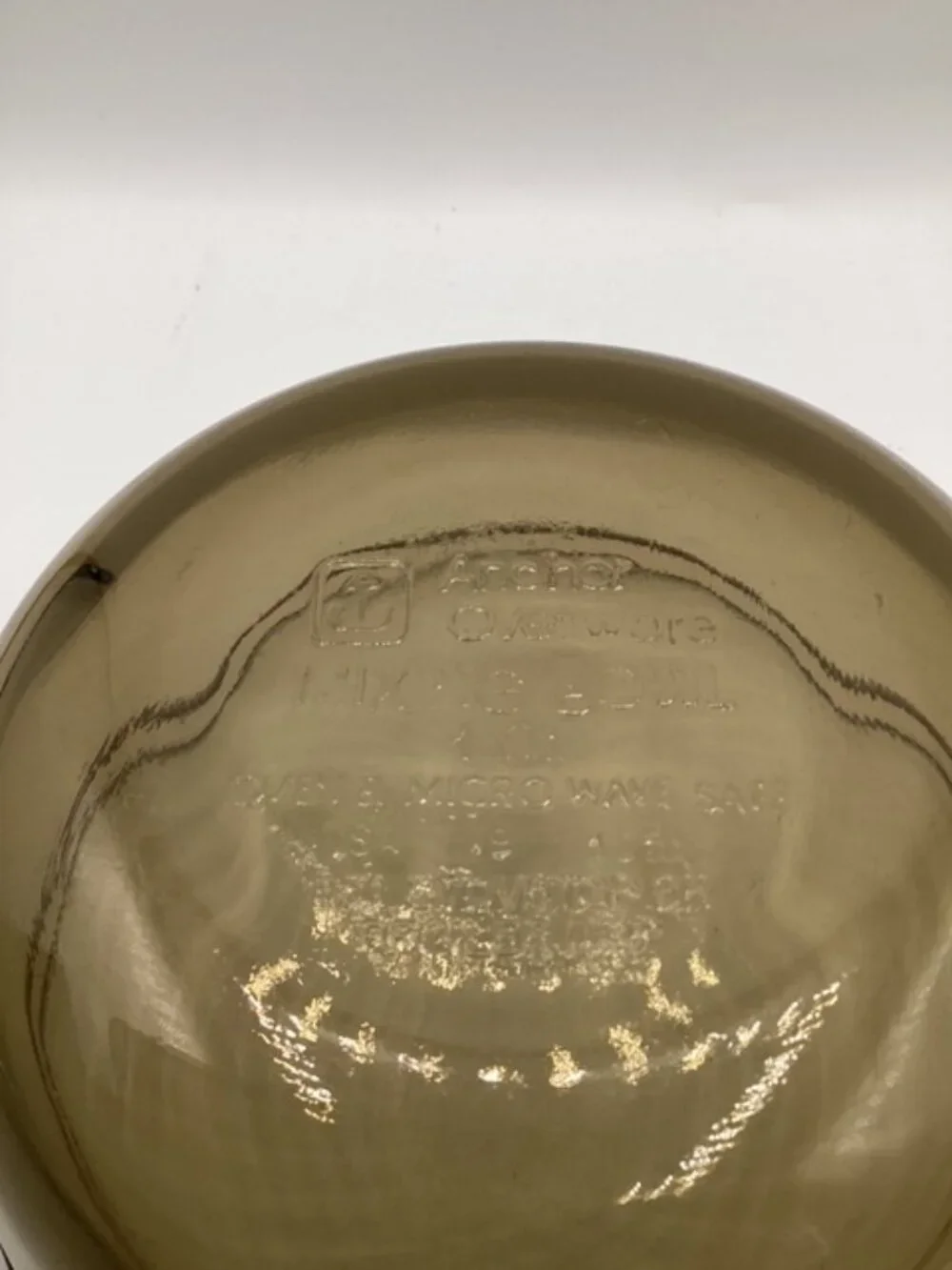 Anchor Hocking Mixing‎ Bowl 1 Quart Amber Brown USA Perfect Condition